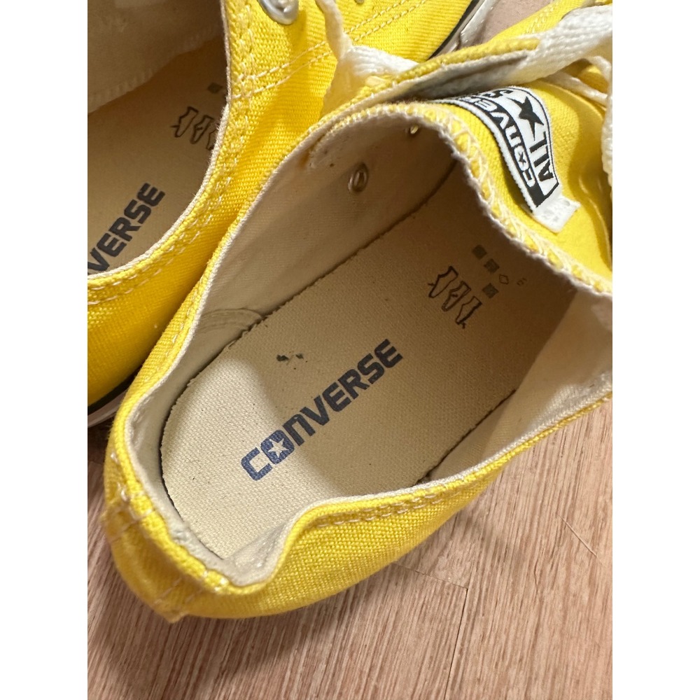 Converse Chuck Taylor | Women's All Star Low Top Yellow Sneakers, Size 10 - Picture 7 of 11